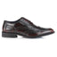 Kilkenny Mens Leather Star Brogue Shoe - Oxblood