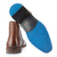 Liffey Mens Leather Lace up Pebble Grain Zip Boot