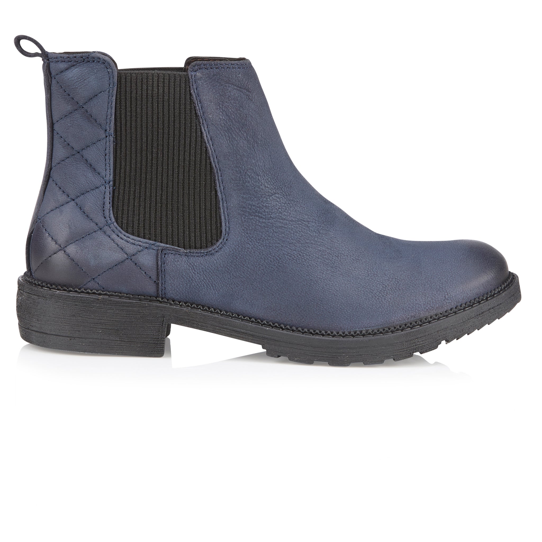 Riley Womens Leather Quilted Boot