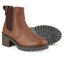 Roisin Womens Leather Platform Chelsea Boot