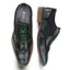 Wexford Mens Leather Two Tone Brogue Shoe - Green/Navy