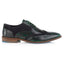 Wexford Mens Leather Two Tone Brogue Shoe - Green/Navy