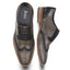 Wexford Mens Leather Two Tone Brogue Shoe - Grey/Navy