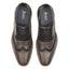 Wexford Mens Leather Two Tone Brogue Shoe - Grey/Navy