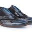 Wexford Mens Leather Two Tone Brogue Shoe - Navy/Navy