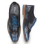 Wexford Mens Leather Two Tone Brogue Shoe - Navy/Navy
