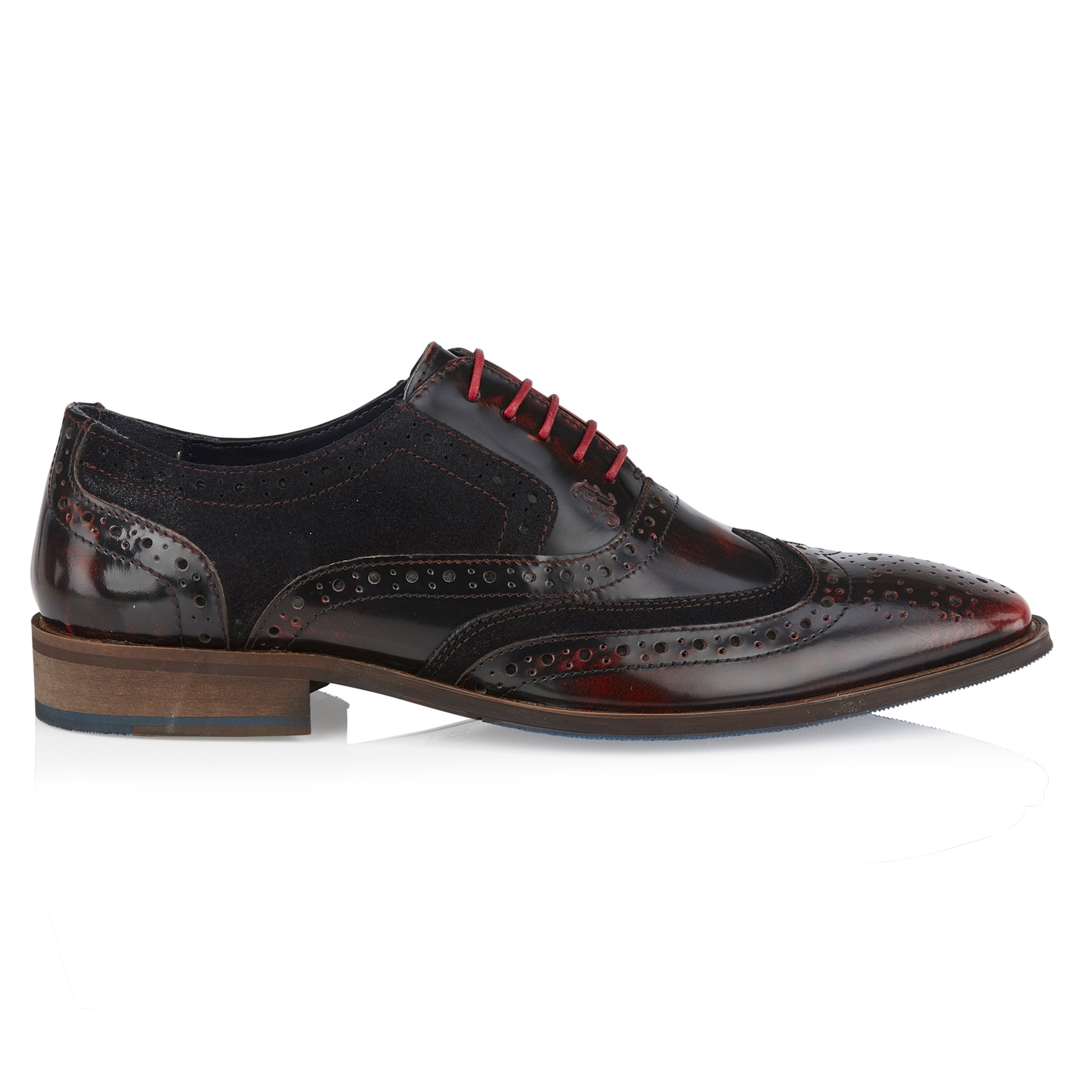 Wexford Mens Leather Two Tone Brogue Shoe