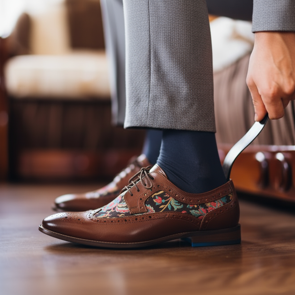 Men's designer brocade shoes for formal occasions and weddings